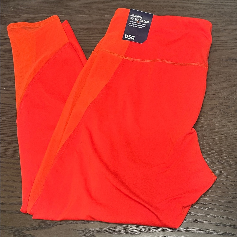 DSG Women's Bright Red Leggings NWT